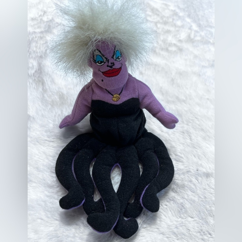 The Disney Store The Little Mermaid Ursula bean bag plush